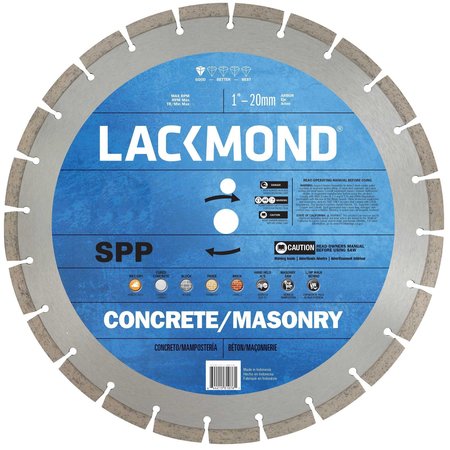 Lackmond 14 x 1 - 20mm arbor SPP Series, Cured Concrete / General Purpose SG14SPP1251